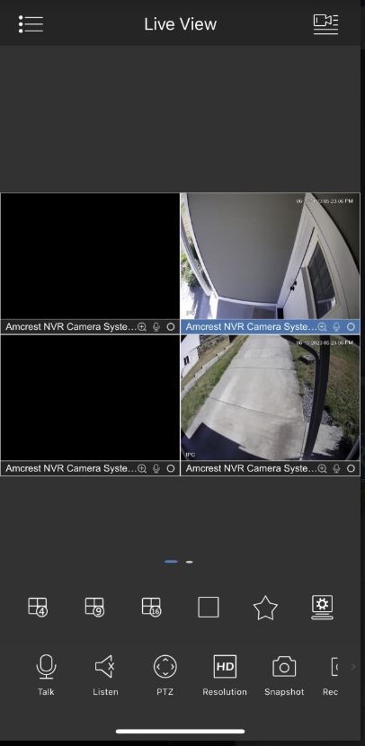 iPhone Amcrest View Pro App Showing Only 2 Cameras