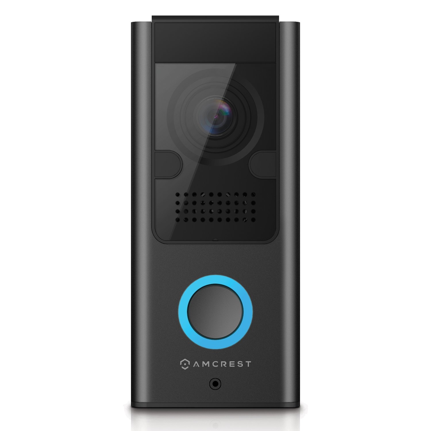 Amcrest Video Doorbell Camera, 2.4 GHz Wi-Fi Doorbell Camera, IP55  Weatherproof, Two-Way Audio, 140º Wide Angle, AD110