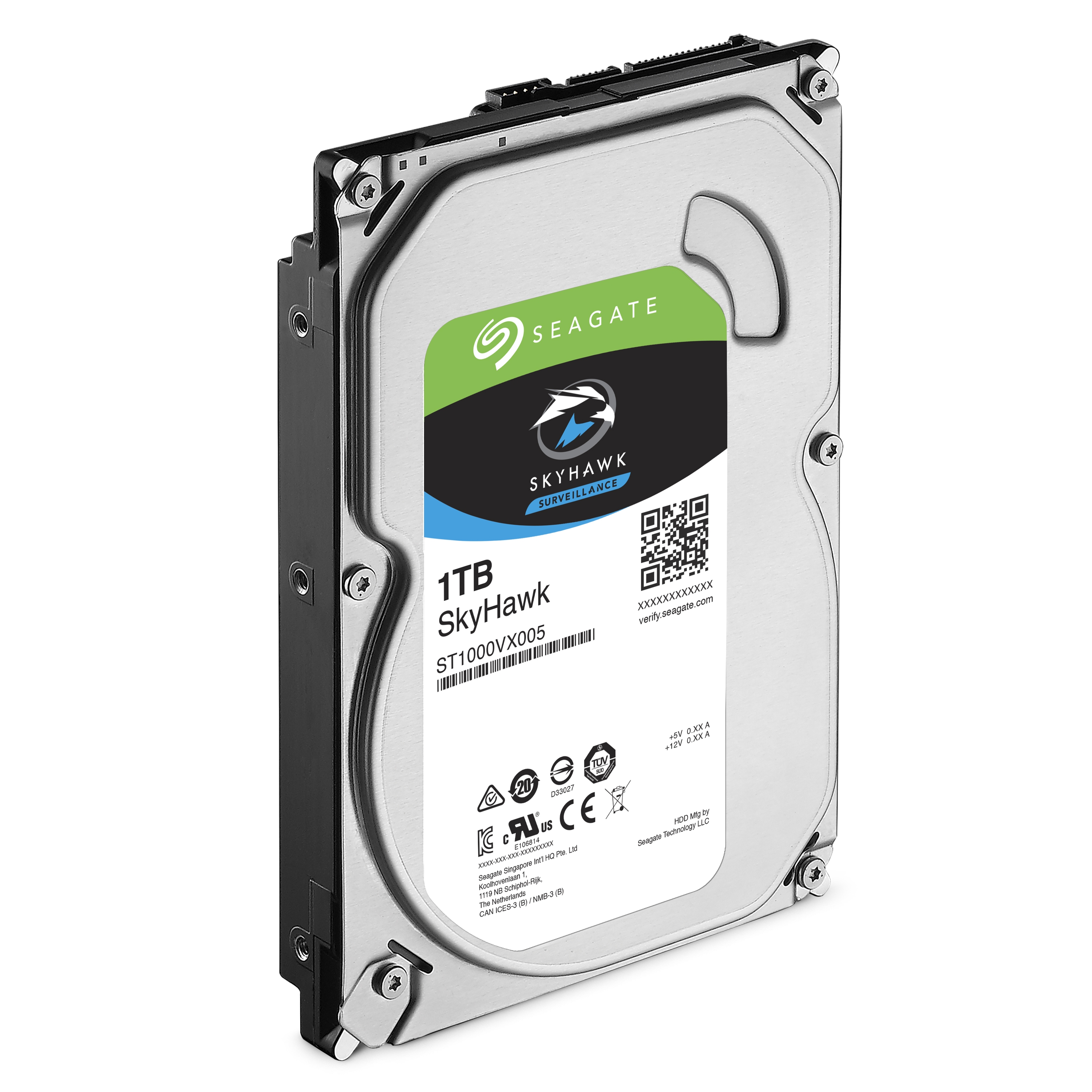 Piping om forladelse Forinden Seagate SkyHawk 1TB Surveillance Hard Drive - SATA 6Gb/s 64MB Cache  3.5-Inch Internal Drive (ST1000VX005)