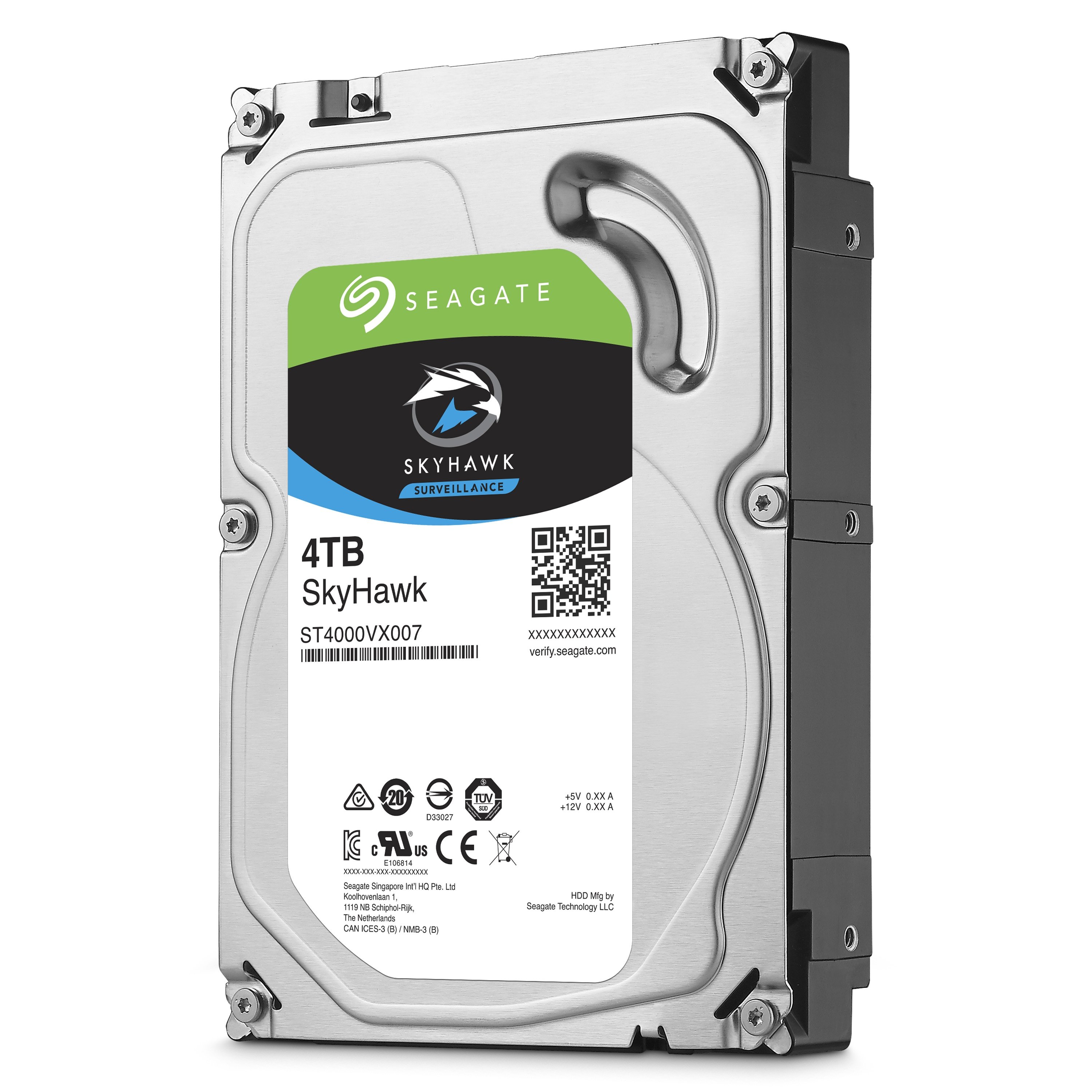 SEAGATE - Disque Dur Interne 4To 3,5 SkyHawk ST4000VX00…