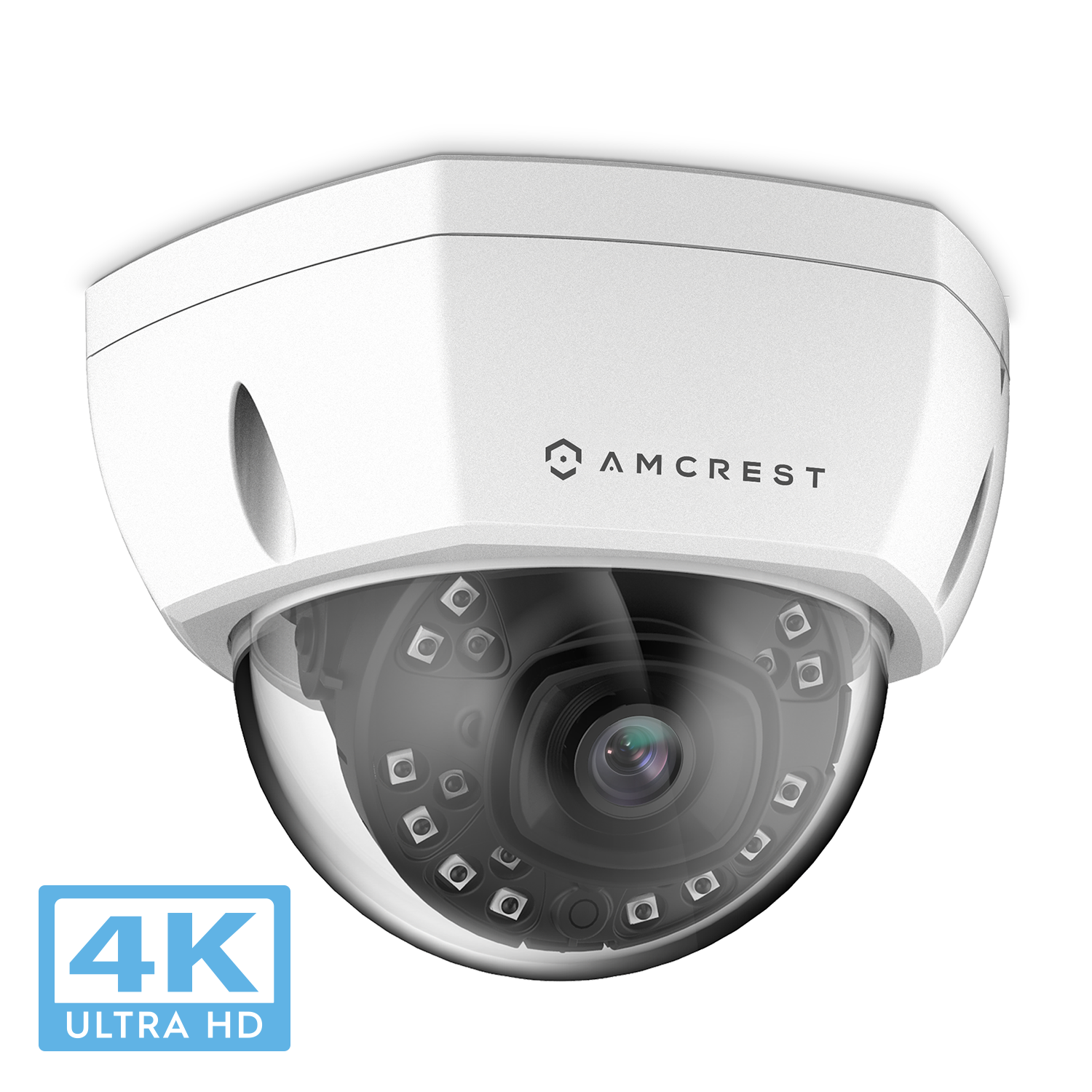 Amcrest UltraHD 4K (8MP) Dome POE IP Camera Security, 3840x2160, 98ft NightVision, 2.8mm Lens 69°-112°, IP67 Weatherproof, IK10 Vandal Resistance, MicroSD Recording, White (REP-IP8M-2493EW) (Certified Refurbished) Amcrest UltraHD 4K (8MP) Dome POE IP Camera Security, 3840x2160, 98ft NightVision, 2.8mm Lens 69°-112°, IP67 Weatherproof, IK10 Vandal Resistance, MicroSD Recording, White (REP-IP8M-2493EW) (Certified Refurbished)