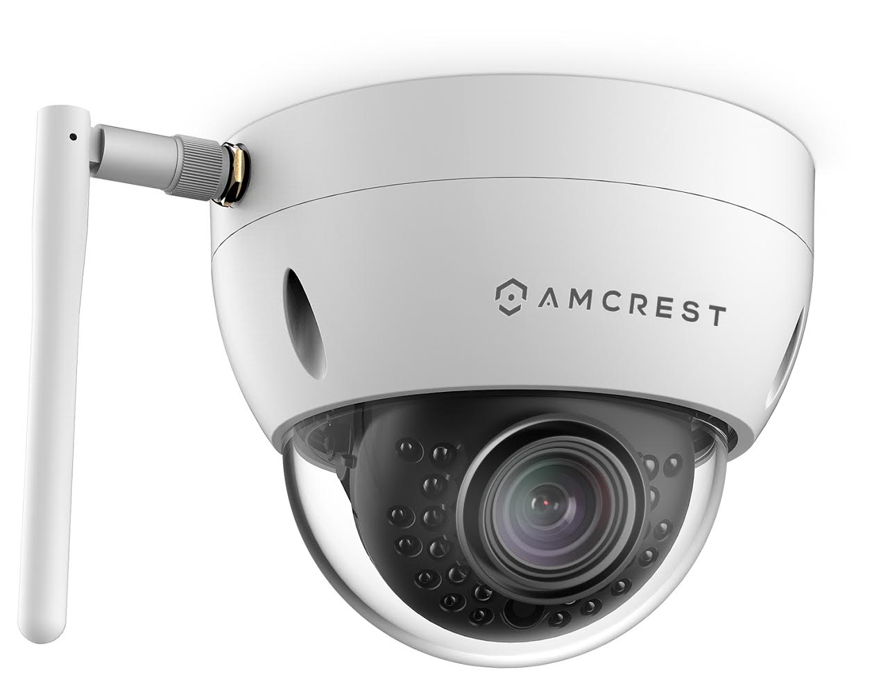 Amcrest 1.3-Megapixel Wi-Fi Dome Camera White IPM-751W 