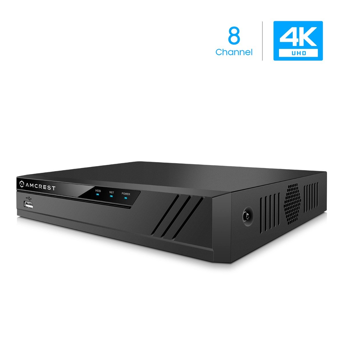 Supports up to 6TB HDD Amcrest NV4108-HS 4K 8CH NVR 1080p/3MP/4MP/5MP/6MP/8MP 2020 Version Not Included IP Cameras @30fps No Built-in WiFi Supports up to 8 x 4K Network Video Recorder 8MP 