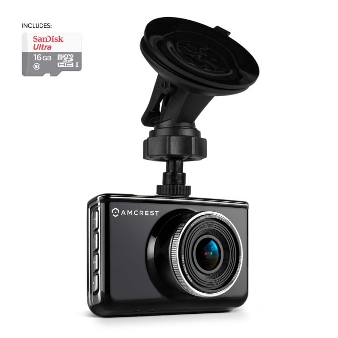 Amcrest ACD-830B 1080P Car Camera & DVR with Nightvision, Motion