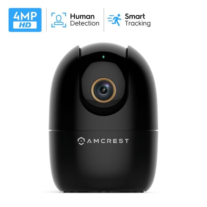 Amcrest SmartHome 4-Megapixel AI Human Detection, WiFi Camera Indoor, Dog  Camera, Sound & Baby Monitor
