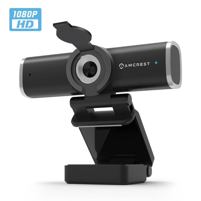 Amcrest 1080P Webcam with Microphone & Privacy Cover, Web Cam USB Camera,  Computer HD Streaming Webcam for PC Desktop & Laptop with Mic, Wide Angle  Lens & Large Sensor for Superior Low