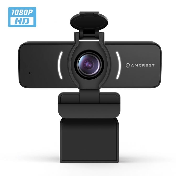 Amcrest 1080P Webcam with Microphone & Privacy Cover, Web Cam USB