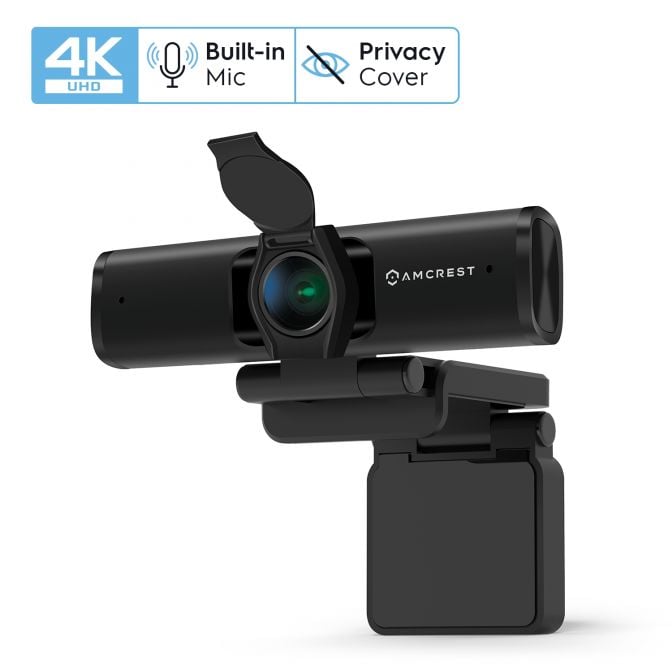 Amcrest 4-Megapixel Webcam with Microphone & Privacy Cover, Web
