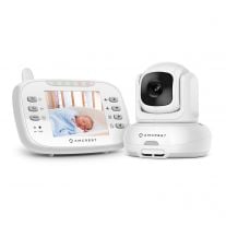 Amcrest Video Baby Monitor with Camera, Two-Way Audio, Pan/Tilt/Zoom, Temperature Sensor, Night Vision, 3.5 inch LCD, 2.4 GHz Wi-Fi with FHSS (AC-2)