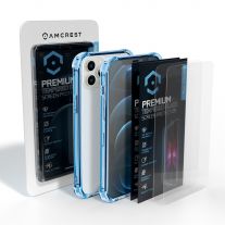 Amcrest Case for iPhone 12 Pro Max Case 2x Tempered Glass Clear