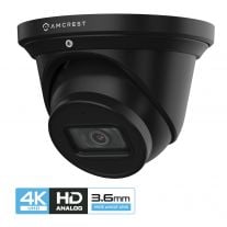 Amcrest 4K Dome Analog Security Camera Built in Mic Black AMC4KDM36-B