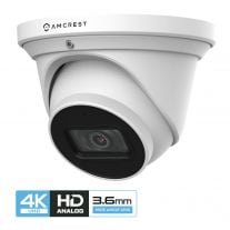 Amcrest 4K Dome Analog Security Camera Built in Mic White AMC4KDM36-W
