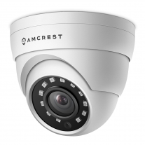 Amcrest UltraHD 1520P 2688TVL Dome Outdoor Security Camera, 4MP 2688x1520, 65ft Night Vision, Metal Housing, 2.8mm Lens, 99.7° Viewing Angle, Black (AMC4MDM28-W)