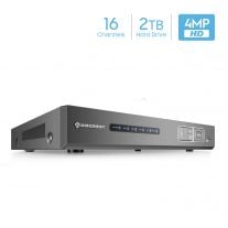 Amcrest UltraHD 4MP 16CH Video Security DVR Digital Recorder, 8-Channel 4 Megapixel @ 15fps, HD Analog, Cameras NOT Included, Remote Smartphone Access, Pre-Installed 2TB Hard Drive (AMDV4M16-2TB)