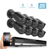 Amcrest HD 1080P-Lite 8CH Security Camera System 8x Analog Cameras