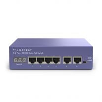 Amcrest 6-Port POE+ Power over Ethernet POE Switch with Metal Housing, 4-Ports POE+ 802.3at 65w (AMPS6E4P-AT-65)