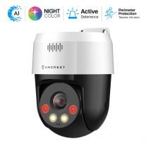 Amcrest 5MP UltraHD Mini AI Outdoor IP PoE Camera, Security IP Camera with Two-Way Audio, 98ft Full Color Night Vision, Remote Viewing, 5-Megapixel, Wide 104.8° FOV, IP5M-1190EW (White)
