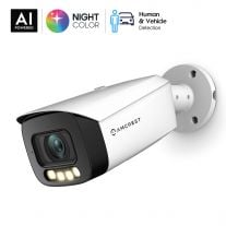 Amcrest Night Color AI Bullet IP PoE Camera w/ 164ft Full Color Nightvision, Security IP Camera Outdoor, Built-in Microphone, Face Detection, Human & Vehicle Detection, 4K@30fps IP8M-B2886EW-AI