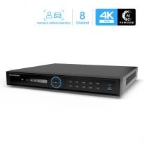 Amcrest 4K 8CH AI NVR Supports up to 2x 16TB HDD Smart NVR NV4208-EI