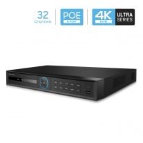 Amcrest 4K NVR 32-Channel NV4232E-16P-EI 32CH 16-Ports PoE Recording (Record 32CH 4K @30fps, View/Playback 4CH 4K@30fps) Network Video Recorder - Supports up to 2 x 16TB Hard Drive (Not Included)