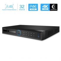 Amcrest 4K 32CH AI POE NVR, 16 Ports PoE, Facial Recognition, Face Detection, Supports up to 16TB Hard Drive (HDD Not Included) NV5232E-16P-EI