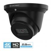 Amcrest 4K Dome Analog Security Camera Built in Mic Black AMC4KDM28-B