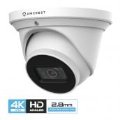 Amcrest 4K Dome Analog Security Camera IP67 2.8mm White AMC4KDM28-W