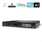 Amcrest 4K 8-Channel AI DVR Supports up to 10TB HDD AMDV7108-AI