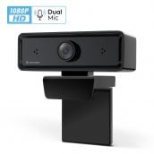 Amcrest Dual-Mic 1080P Webcam w/ Two Microphone USB Webcam AWC2198