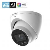 Amcrest NightColor 4-Megapixel UltraHD PoE Turret Camera with 66ft Full NightColor, Built-in Microphone, 256GB MicroSD Storage (Sold Separately), Amcrest Cloud, 113° FOV, 2.8mm Lens, 4MP@30fps (IP4M-1048EW-AI)