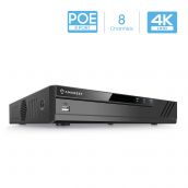 Amcrest NV4108E-HS 4K 8CH POE NVR (1080p/3MP/4MP/5MP/6MP/8MP/4K) POE Network Video Recorder - Supports up to 8 x 8MP/4K IP Cameras, 8-Channel Power Over Ethernet Supports up to 6TB HDD (Not Included)