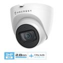 Amcrest ProHD Outdoor Security IP Turret PoE Camera, 5-Megapixel, 98ft NightVision, 2.8mm Lens, IP67 Weatherproof, MicroSD Recording (256GB), White (IP5M-T1179EW-28MM)
