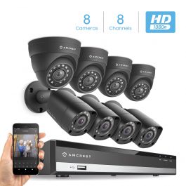 REP-AMDVTENL8-H5 HDD & Cameras NOT Included Amcrest 1080-Lite 8CH DVR Video Security Digital Recorder 5-1 HD Pentabrid Renewed Security Camera System Supports 960H/HDCVI/HDTVI/AHD 