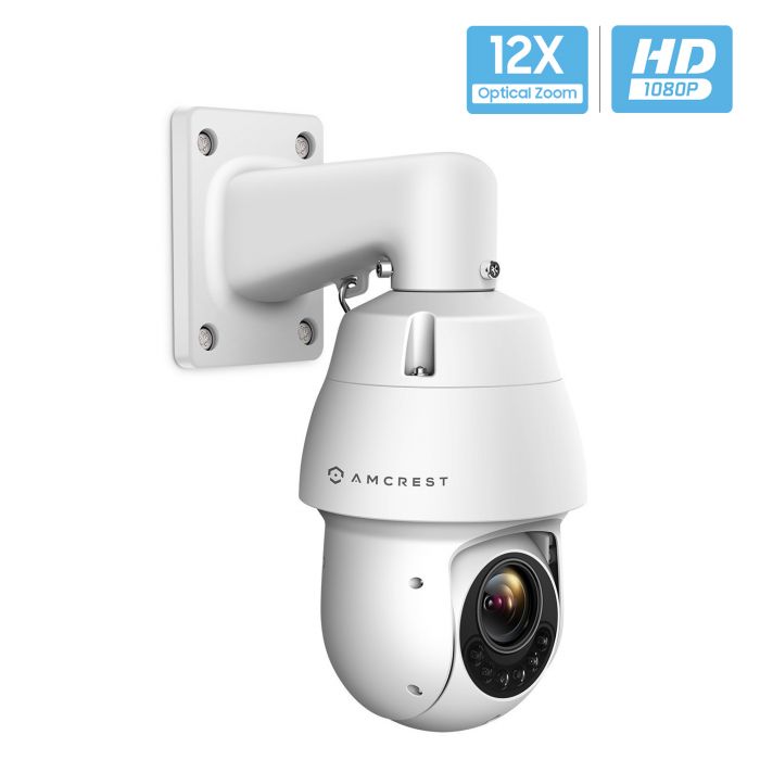 onderschrift vraag naar anker Amcrest 1080P Outdoor PTZ POE + IP Camera Pan Tilt Zoom (Optical 12x  Motorized) ProHD POE+ Camera Security Speed Dome, Sony Starvis Sensor,  328ft Night Vision, POE+ (802.3at) - IP66, 2MP, MicroSD