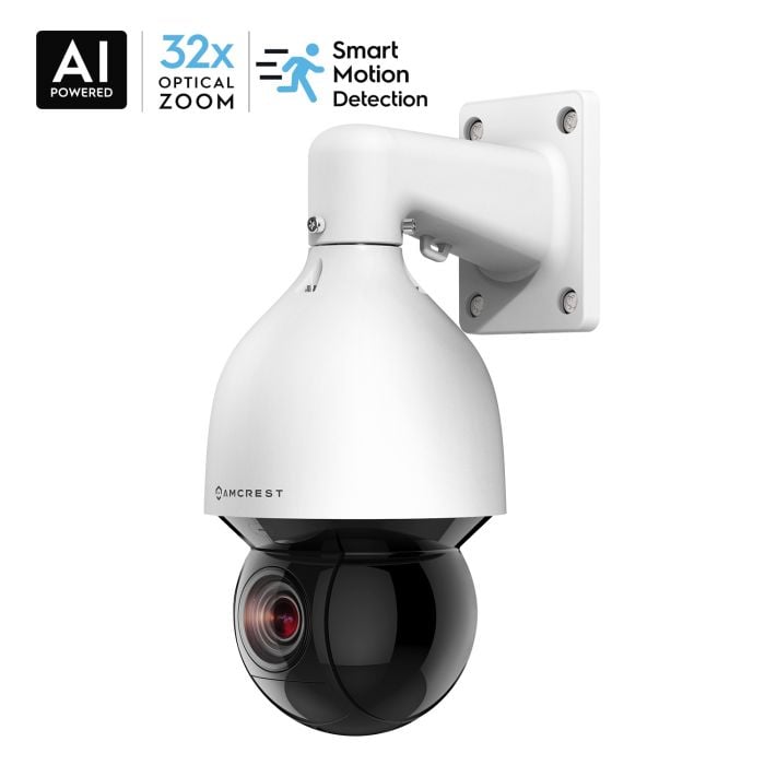 Glue Bloodstained naked Amcrest 4MP Outdoor PTZ POE + IP Camera Pan Tilt Zoom (Optical 32x  Motorized) UltraHD POE+ Camera Security Speed Dome, CMOS Image Sensor,  492ft Night Vision, POE+ (802.3at) IP67, 4MP, IP4M-1083EW-AI