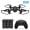 Amcrest SkyLight Quadcopter Drone w/ LED Light, Training Drone for Beginners & Kids, RC Helicopter Drone with Remote Control, Headless Mode, Altitude Hold, Stunt Flip,  2 x Additional Batteries Included (A3-B-Batt) Black