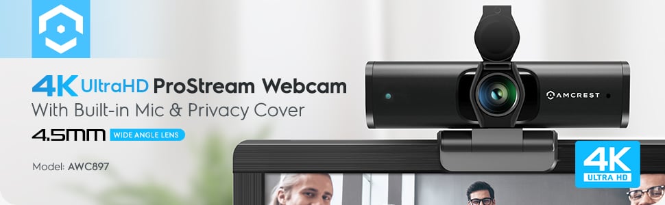 FC270-4K Ultra HD 4K Webcam for Video Calling and Conference, with 2  Microphones & 110 ° Wide Angle, USB Plug and Play -  Europe